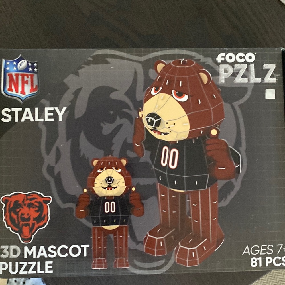 Foco NFL Puzzle Chicago Bears mascot Stanley